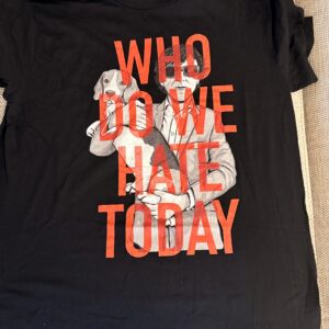 Jim Bob (ex-Carter USM) 'Who Do We Hate Today' T-shirt, XXL black